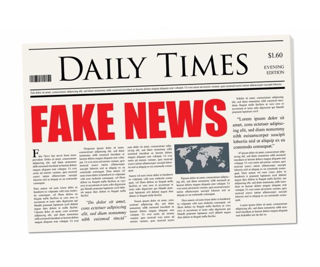 Fake News Headline Newspaper mockup Democracy Digest
