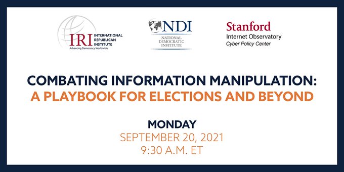 Combating Information Manipulation: A Playbook for Elections and